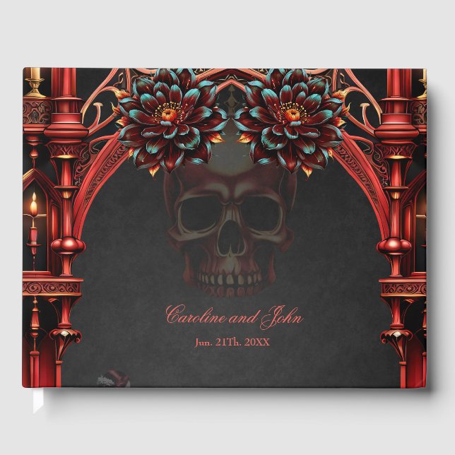 Livre D'or Tours majestueuses aux fleurs sombres. (Recto)