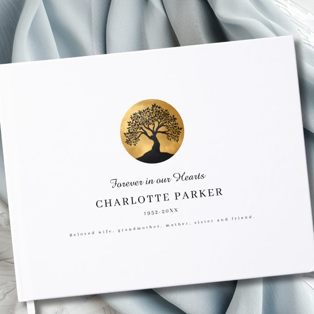 Livre D'or Tree of Life Memorial  Custom (Tree of Life Memorial Custom Guest Book)