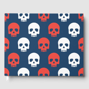 Livre D'or Trick d'Halloween ou traiter les mignons crânes. A