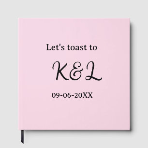 Livre D'or Trinquons à l'annonce de mariage lettre rose