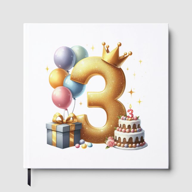 Livre D'or Troisième anniversaire doré (Recto)