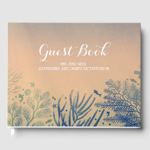 Livre D'or Tropical Beach Turquoise Mariage sous l'eau