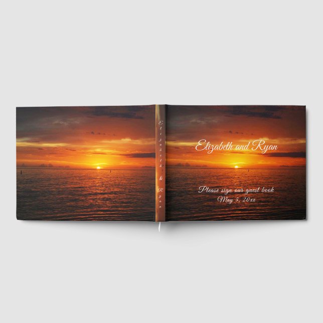 Livre D'or Tropical Sunset Beach Island Summer Wedding (Complet)