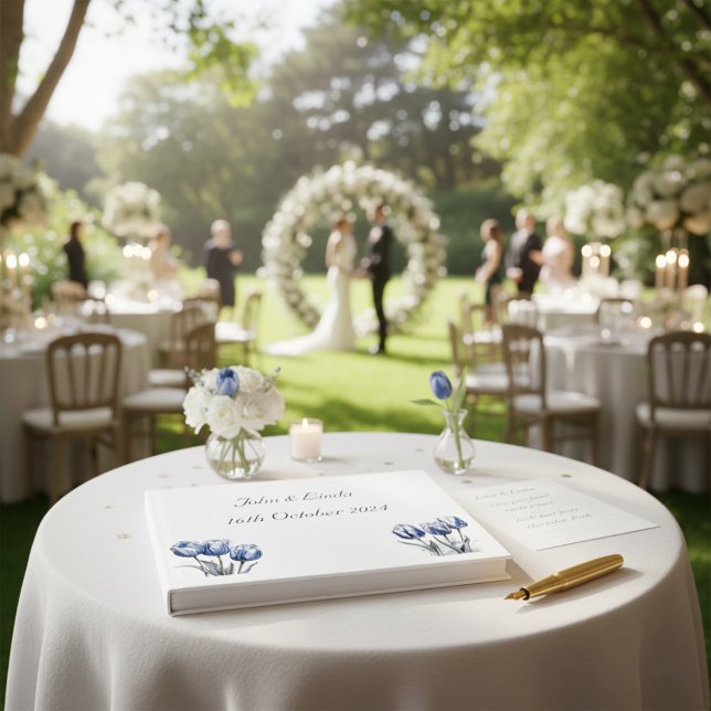 Livre D'or Tulipes en bleu Delft (Créateur téléchargé)