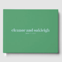 Typographie audacieuse Bright Green Blue Mariage m