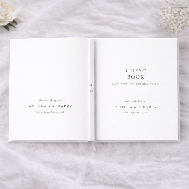 Livre D'or Typographie Sérif Moderne Éditorial Mariage (Créateur téléchargé)