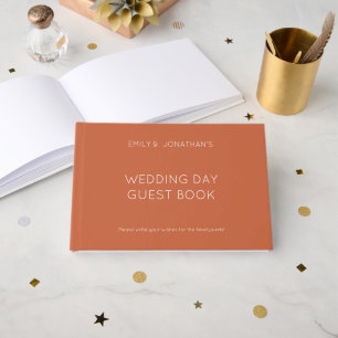 Livre D'or Typographie simple personnalisée Jour de mariage e