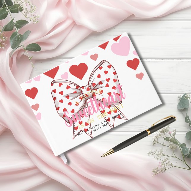 Livre D'or Un peu d'amour est sur le chemin baby shower (A Little Sweetheart Is on the Way baby shower Foil Guest Book)