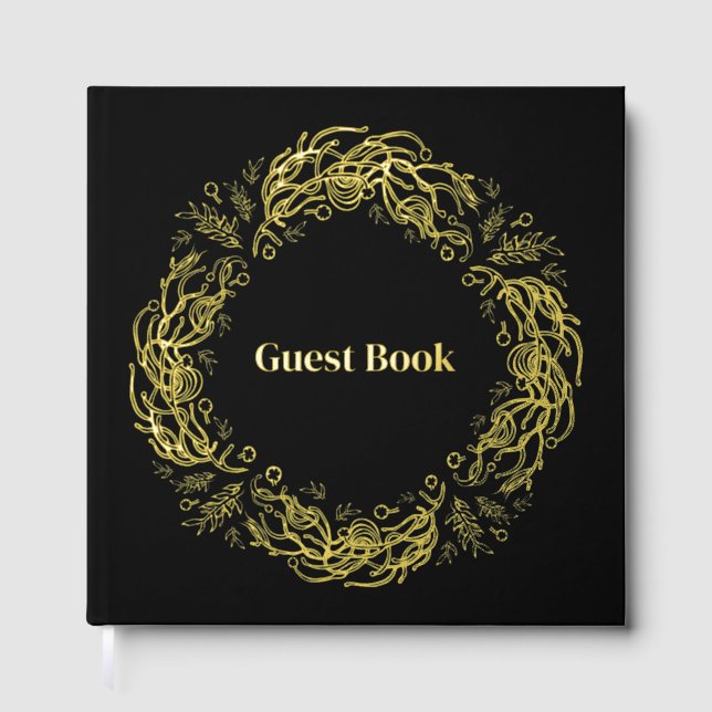 Livre D'or Unique Vintage Botanical. (Recto)