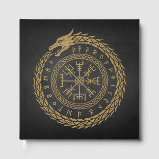 Livre D'or Vegvisir Dessin de cercle de rune de serpent nordi