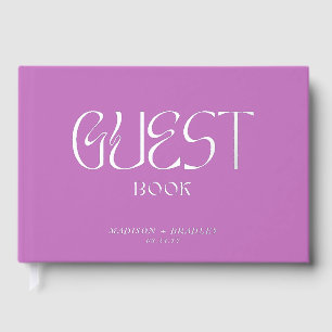 Livre D'or Véritable Foil Élégant Chic Calligraphie Script Ma