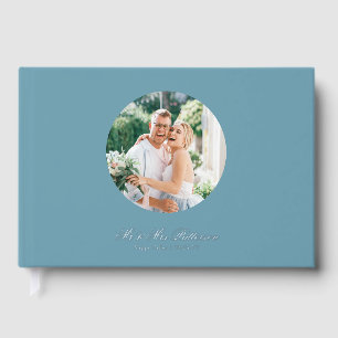 Livre D'or Véritable Foil Photo Simple Personnalisé Mariage b