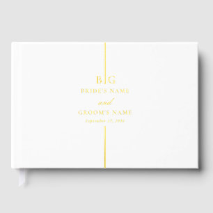 Livre D'or Véritable minimaliste de l'huile d'or Élégant Mari