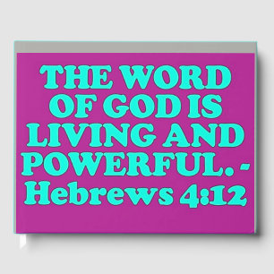 Livre D'or verset biblique des Hébreux 4:12.