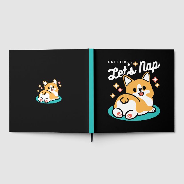 Livre D'or Vibes Corgi Butt et Nap - Joli chien couché (Complet)