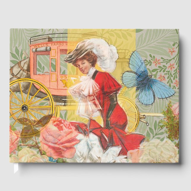 Livre D'or Victorian Lady Woman Fun Carriage (Recto)