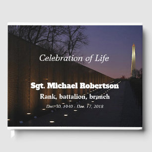 Livre D'or Vietnam Veteran et Washington Memorial