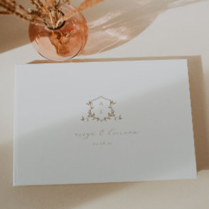 Livre D'or Vignes intemporelles Cimier beige Mariage Monogram