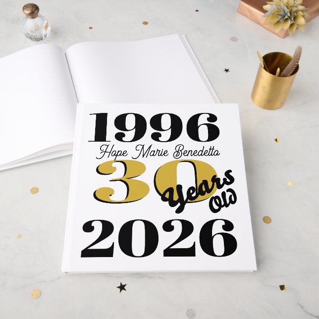 Livre D'or Vintage 1996 30e anniversaire   (Recto ouvert)
