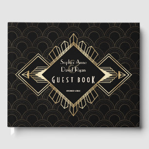 Livre D'or Vintage 20s Gold Black Great Gatsby