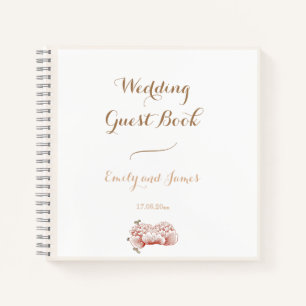 Livre d'or vintage Floral Ornament Mariage