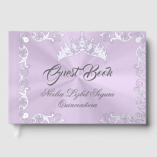 Livre D'or Vintage Frame & Tiara - Pastel Lavender