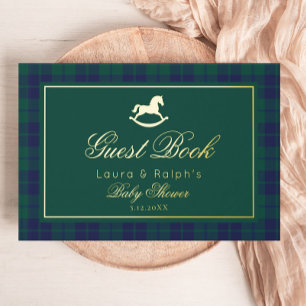 Livre D'or Vintage Horse Rocheux Baby shower classique