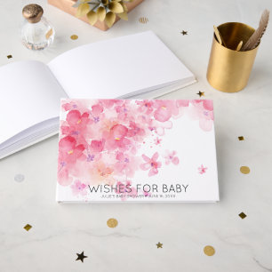 Livre D'or Voeux pour bébé   Baby shower Spring Blooms