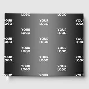 Livre D'or Votre simple logo répétitif   Gradient noir et gri