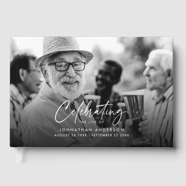 Livre D'or *VRAI FOIL* Célébration De La Vie Élégante 2-Photo (Recto)