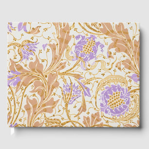 Livre D'or Walter Crane Arts & Crafts Art floral pourpre