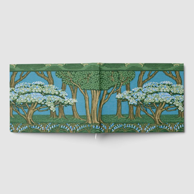 Livre D'or Walter Crane May Tree Wallpaper Green Blue (Complet)