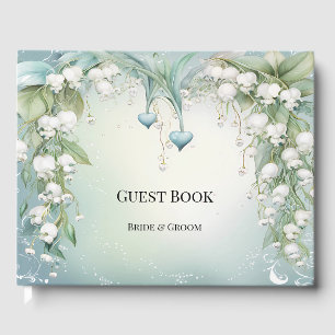 Livre D'or Watercolor Lily of the Valley Guest Book