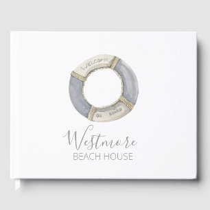 Livre D'or Watercolor Live Preserver Beach House