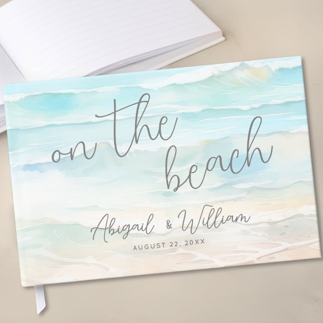 Livre D'or Watercolor Summer On The Beach Wedding (Watercolor Summer On The Beach Wedding Guest Book)