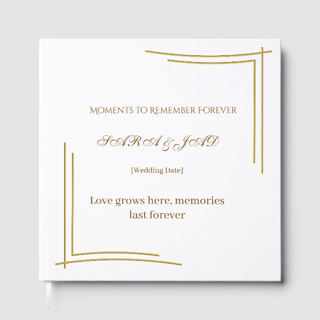 Livre D'or wedding invitation (Recto)