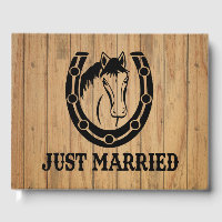 Western Bois Mariage Horse équestre Rustique