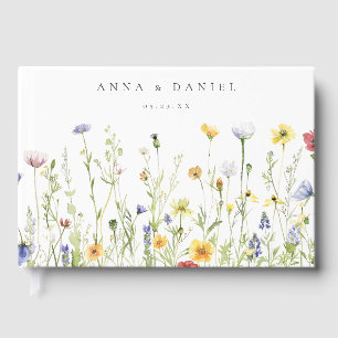 Livre D'or Whimsical Rustic Fleur sauvage Mariage