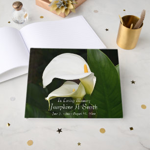 Livre D'or White Calla Lilies Floral