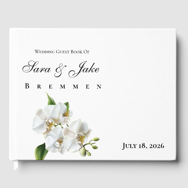 Livre D'or White Orchid Wedding (Recto)
