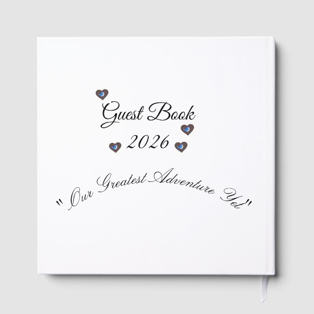 Livre D'or Wildlife Lover Wedding memorial Foil Guestbook (Verso)
