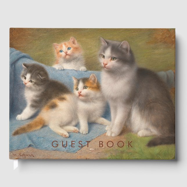 Livre D'or Wilhelm Schwar Die stolze Katzenmutter Guest Book (Recto)