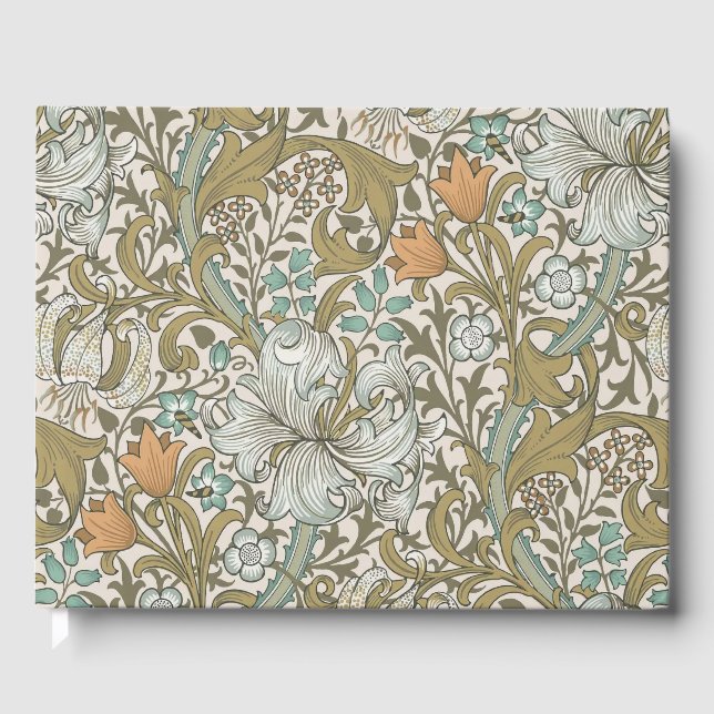 Livre D'or William Morris Lys Bleu Or Classique (Recto)