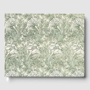 Livre D'or William Morris tulip fond textile vert