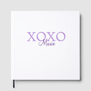 Livre D'or Xoxo Saint-Valentin ajouter un nom pastel violet m