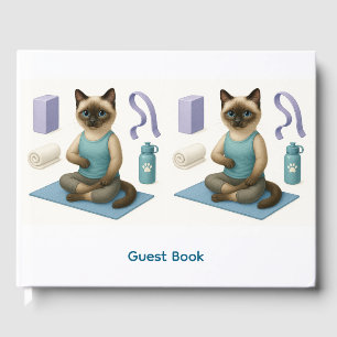 Livre D'or Yoga Pose Namaste pour Amoureux de les chats siamo