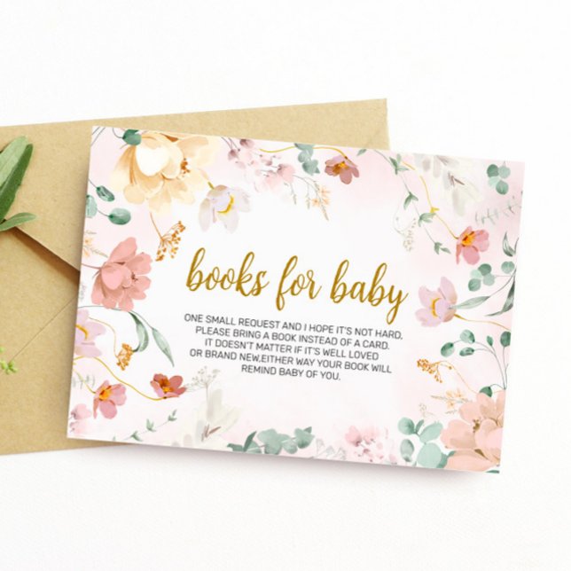 Livre Fleurs Sauvages pour Bébé Carte de Présentat (Créateur téléchargé)
