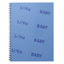 LIVRE LOVE_BABY_MODERN_MEDIUM BLUE_SO_CUTE_NOTE