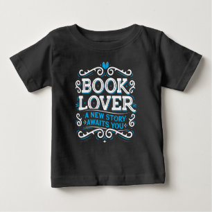 Livre Lover Baby Top T-shirt / Noir