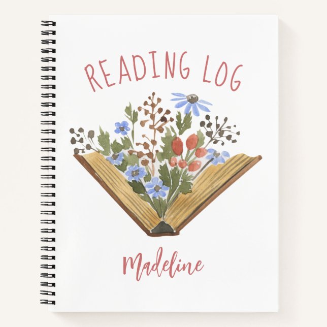 Livre Lover Ouvrir livre avec fleurs Journal de le (Devant)